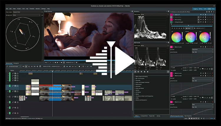 Kdenlive- color grading software