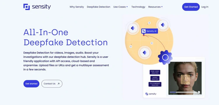Sensity AI image detector