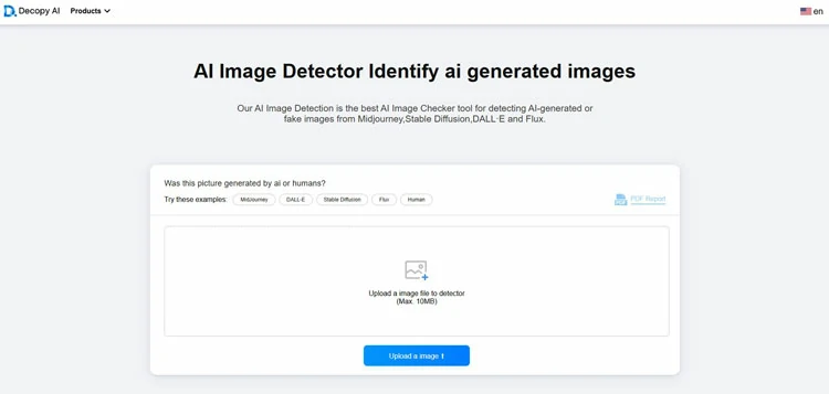 Decopy AI Image Detector