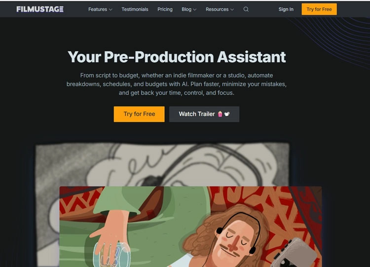 Filmustage- AI Filmmaking app