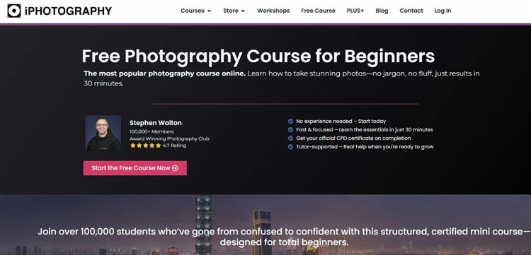 iPhotography Free Photography Course