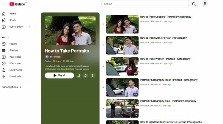 Howcast- How to Take Portraits