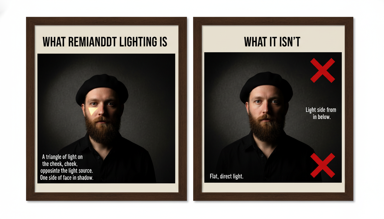 What Rembrandt lighting is