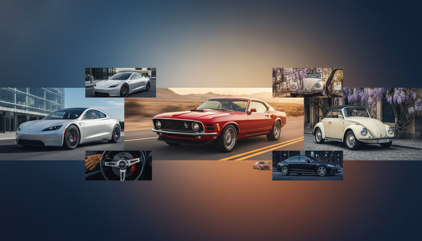 9 Automobiles Photographs.