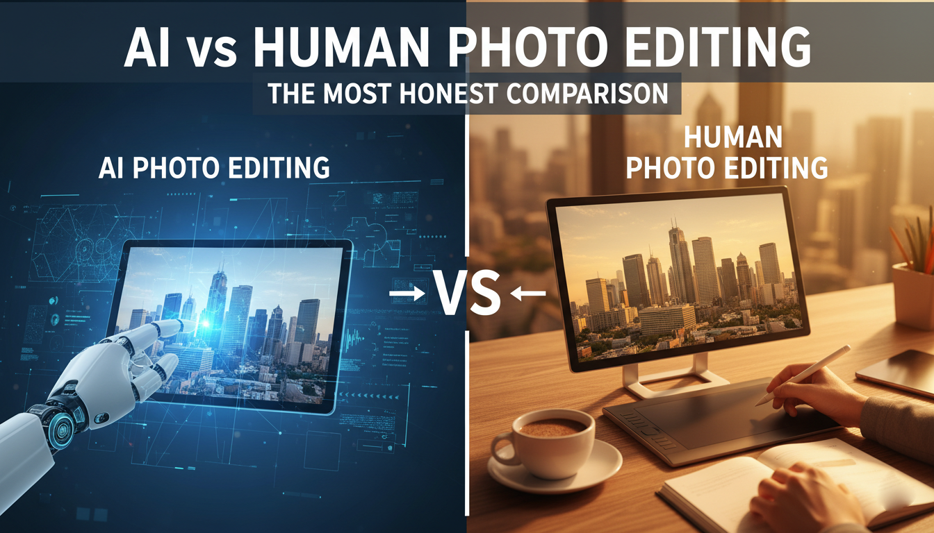 AI Photo editing vs Human photo editing