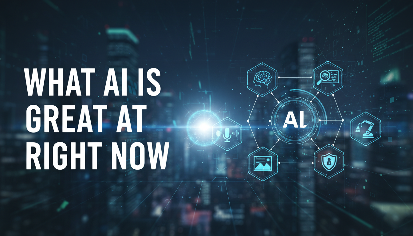 What AI is great at right now