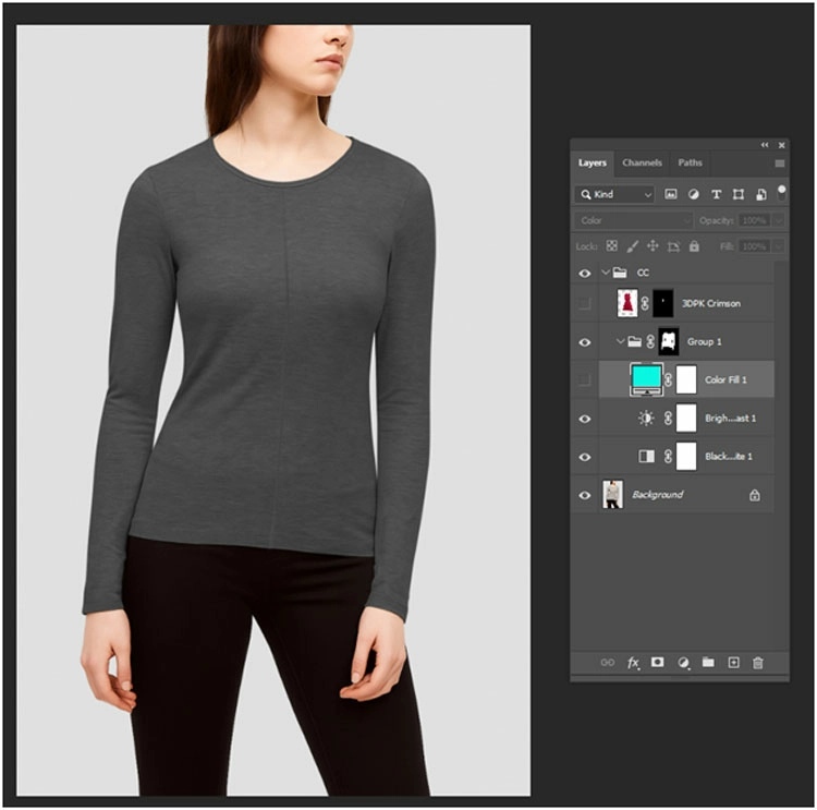 final output for cloth color correction