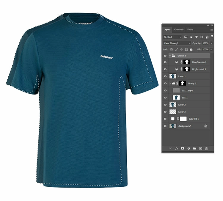 transform clipping path into selection