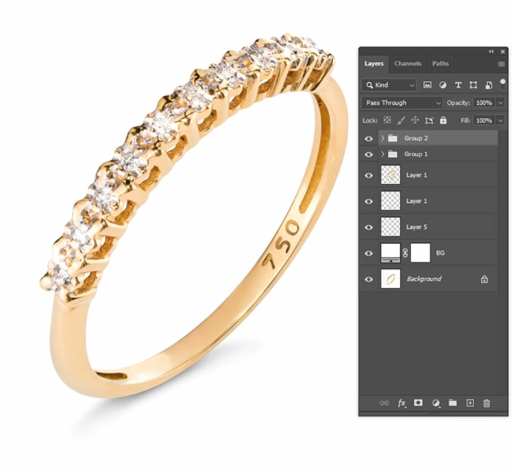 Final image of jewelry editing