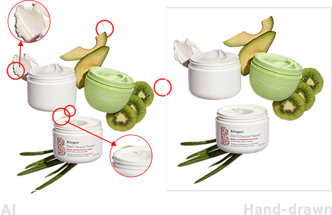 AI vs Hand-drawn Clipping Path