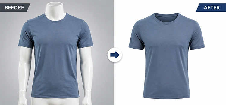 What Do Before and After Ghost Mannequin Examples Look Like