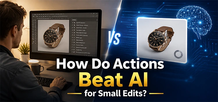 How Do Actions Beat AI for Small Edits
