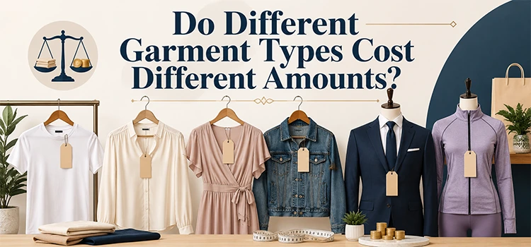 do different garment types cost different amounts