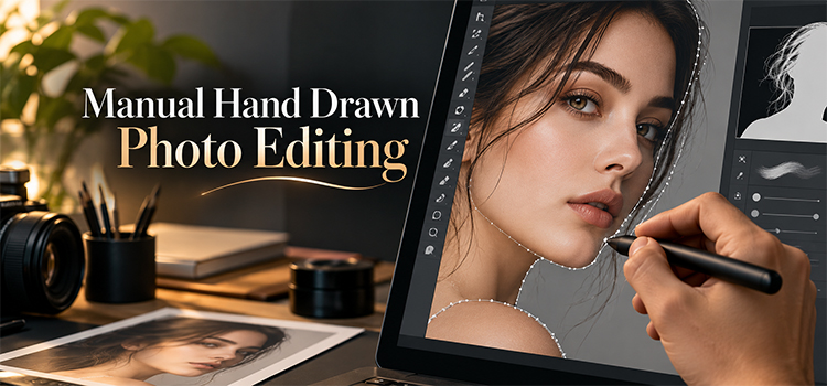 Manual Hand Drawn Photo Editing